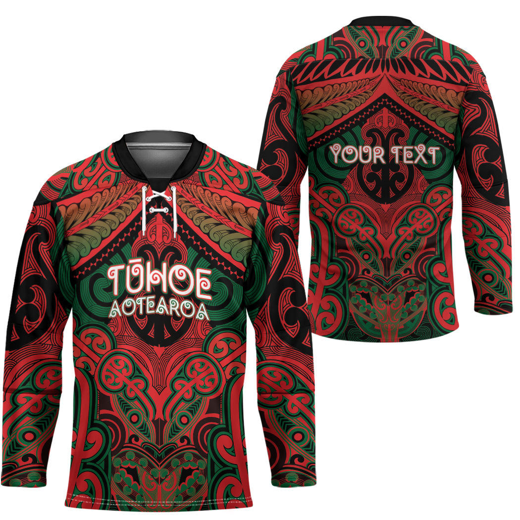 Aotearoa Iwi Tuhoe Personalised Hockey Jersey Maori Kowhaiwhai Pattern LT19 - Polynesian Pride