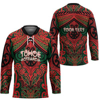 Aotearoa Iwi Tuhoe Personalised Hockey Jersey Maori Kowhaiwhai Pattern LT19 - Polynesian Pride