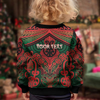 Aotearoa Iwi Tuhoe Personalised Kid Ugly Christmas Sweater Maori Kowhaiwhai Pattern LT19 - Polynesian Pride