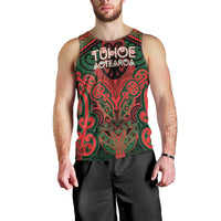 Aotearoa Iwi Tuhoe Personalised Men Tank Top Maori Kowhaiwhai Pattern LT19 - Polynesian Pride