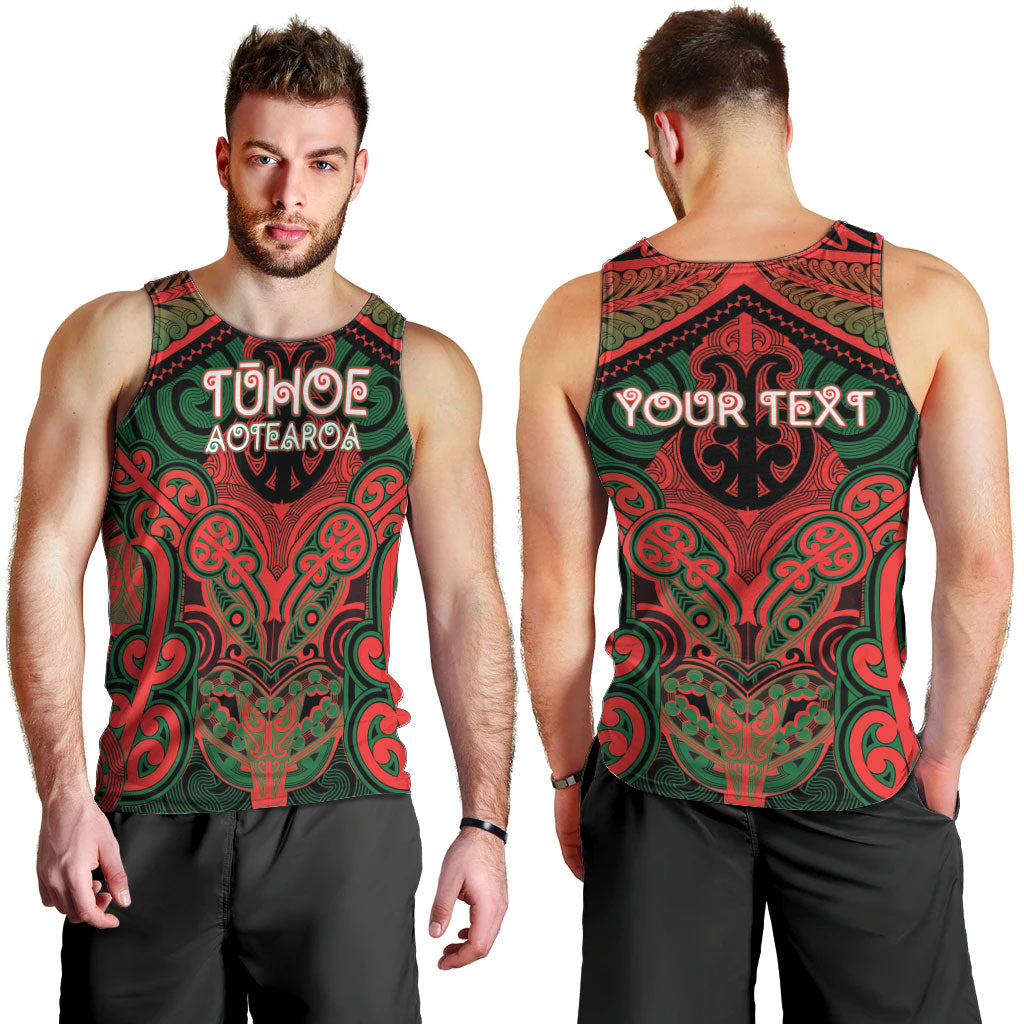 Aotearoa Iwi Tuhoe Personalised Men Tank Top Maori Kowhaiwhai Pattern LT19 - Polynesian Pride