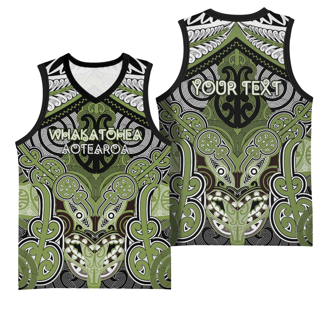 Aotearoa Iwi Whakatohea Personalised Basketball Jersey Maori Kowhaiwhai Pattern LT19 - Polynesian Pride