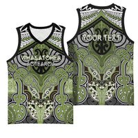 Aotearoa Iwi Whakatohea Personalised Basketball Jersey Maori Kowhaiwhai Pattern LT19 - Polynesian Pride