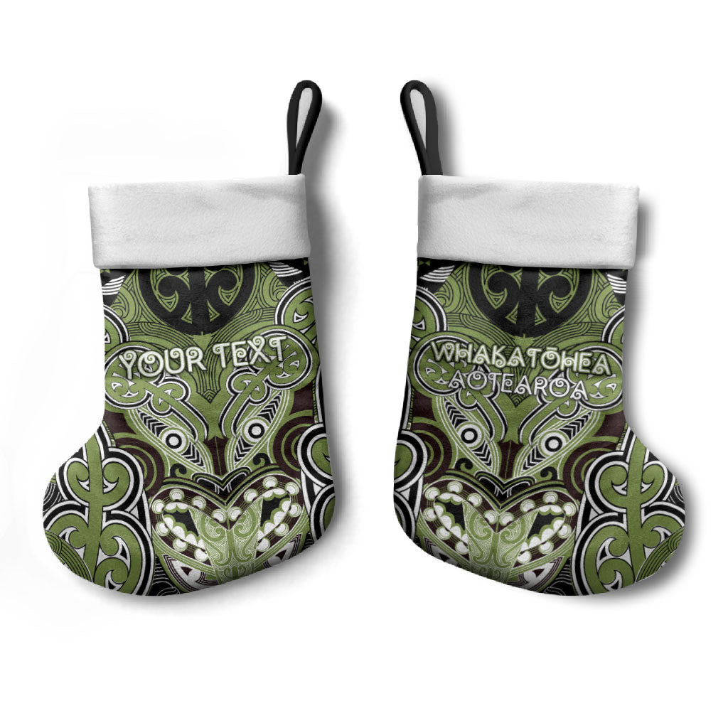 Aotearoa Iwi Whakatohea Personalised Christmas Stocking Maori Kowhaiwhai Pattern LT19 - Polynesian Pride