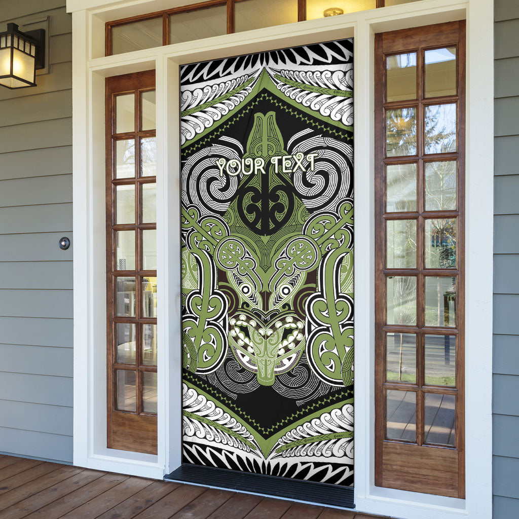 Aotearoa Iwi Whakatohea Personalised Door Cover Maori Kowhaiwhai Pattern LT19 - Polynesian Pride