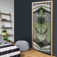 Aotearoa Iwi Whakatohea Personalised Door Cover Maori Kowhaiwhai Pattern LT19 - Polynesian Pride