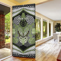 Aotearoa Iwi Whakatohea Personalised Door Cover Maori Kowhaiwhai Pattern LT19 - Polynesian Pride
