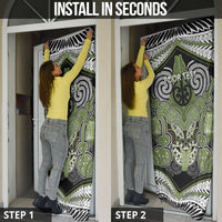 Aotearoa Iwi Whakatohea Personalised Door Cover Maori Kowhaiwhai Pattern LT19 - Polynesian Pride