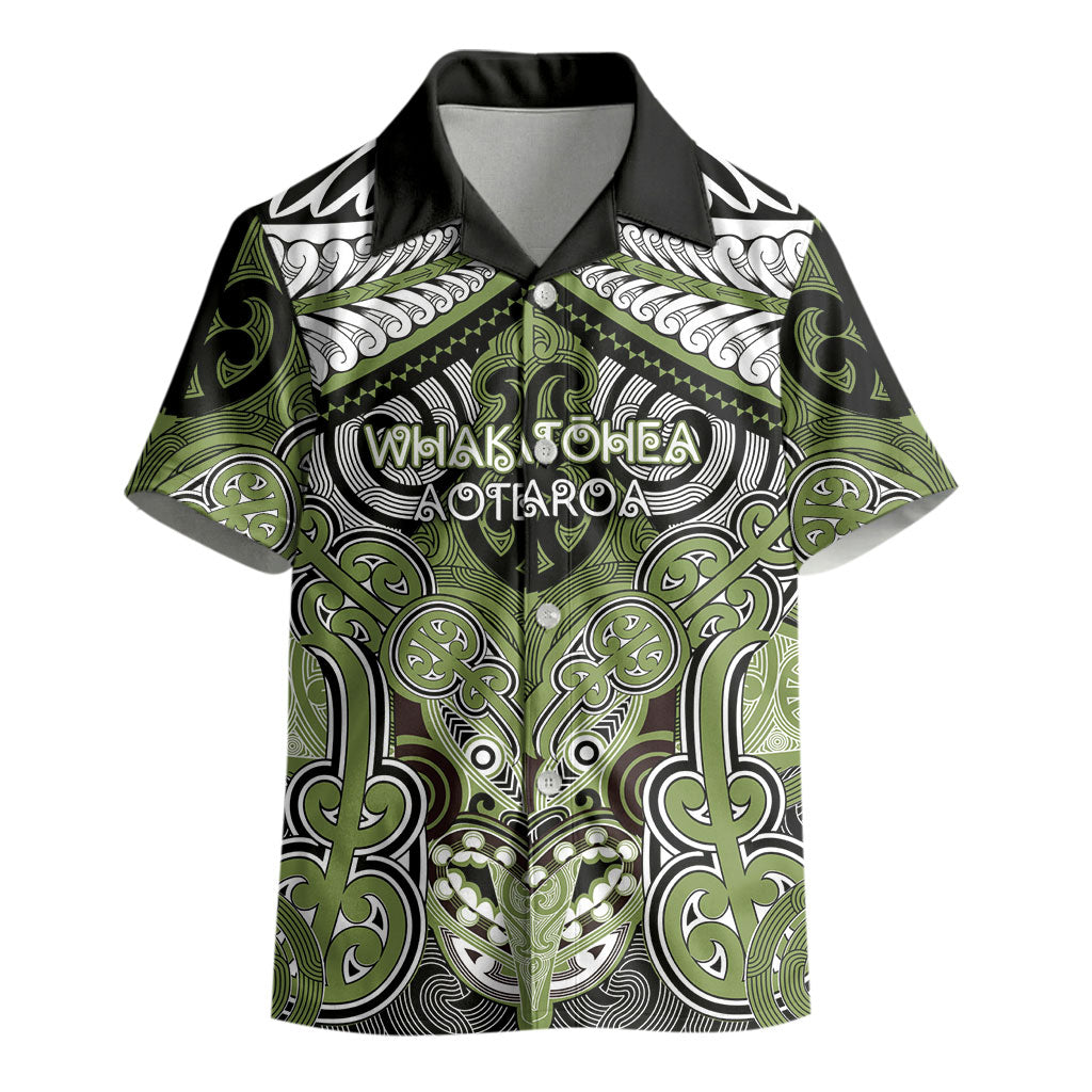 Aotearoa Iwi Whakatohea Personalised Kid Hawaiian Shirt Maori Kowhaiwhai Pattern LT19 - Polynesian Pride
