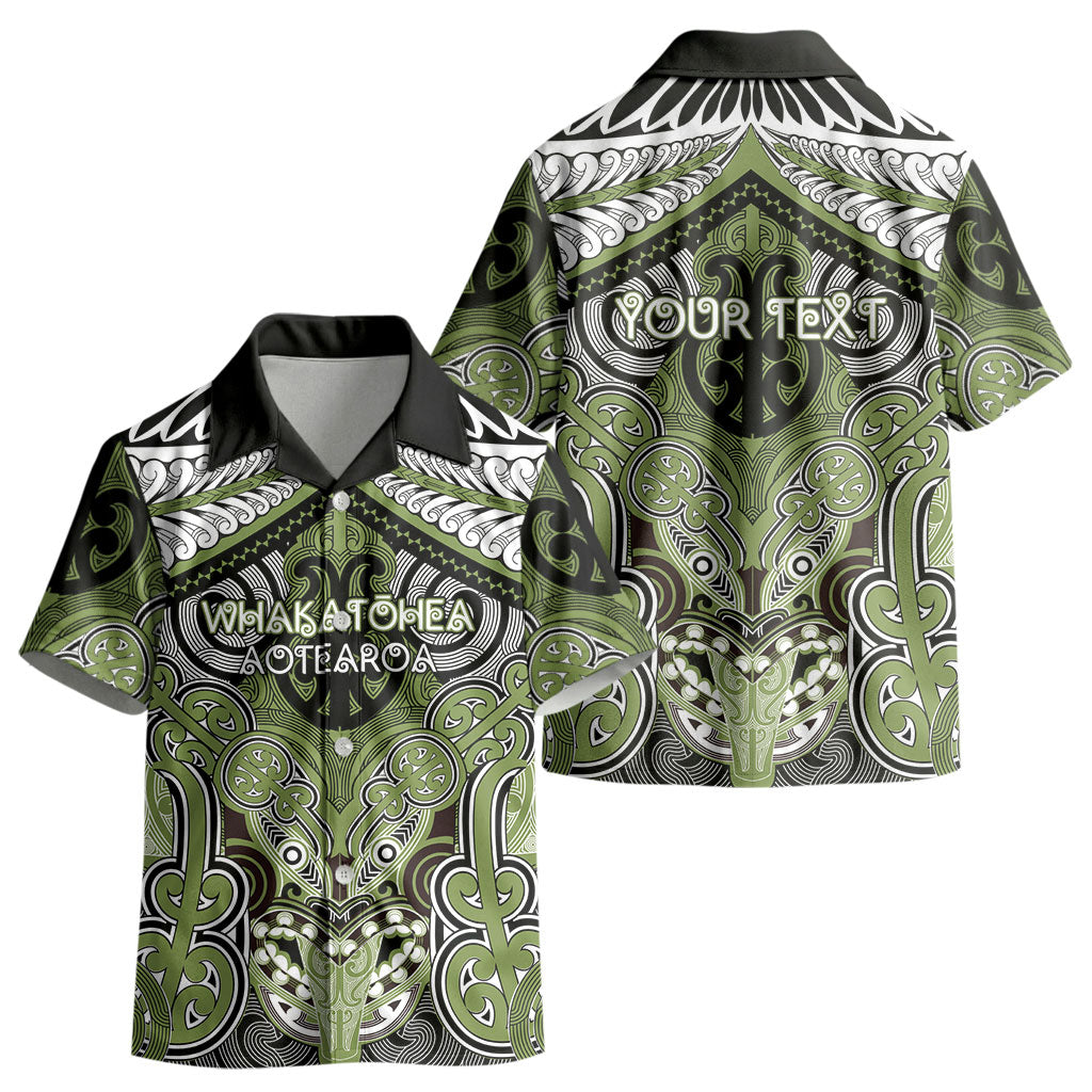 Aotearoa Iwi Whakatohea Personalised Kid Hawaiian Shirt Maori Kowhaiwhai Pattern LT19 - Polynesian Pride