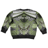 Aotearoa Iwi Whakatohea Personalised Kid Ugly Christmas Sweater Maori Kowhaiwhai Pattern LT19 - Polynesian Pride
