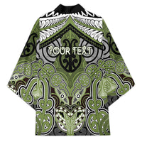 Aotearoa Iwi Whakatohea Personalised Kimono Maori Kowhaiwhai Pattern LT19 - Polynesian Pride