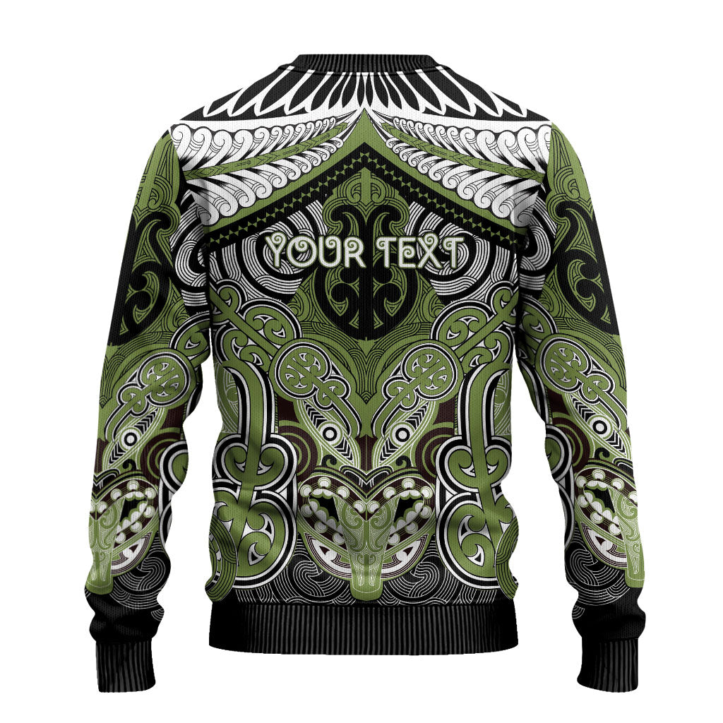 Aotearoa Iwi Whakatohea Personalised Ugly Christmas Sweater Maori Kowhaiwhai Pattern LT19 - Polynesian Pride