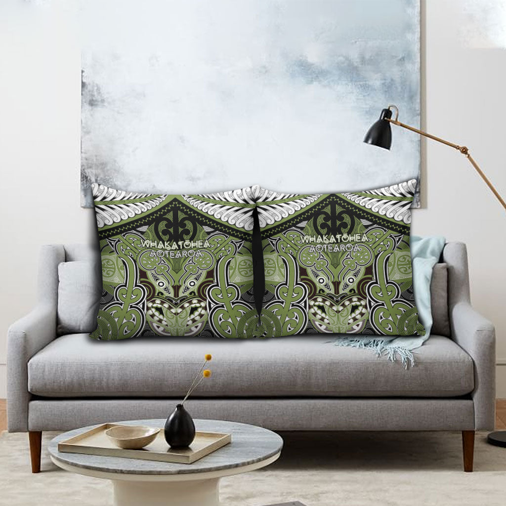 Aotearoa Iwi Whakatohea Pillow Cover Maori Kowhaiwhai Pattern LT19 - Polynesian Pride