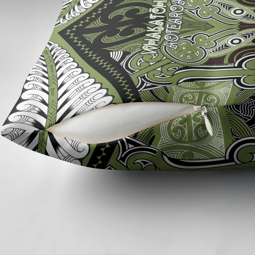 Aotearoa Iwi Whakatohea Pillow Cover Maori Kowhaiwhai Pattern LT19 - Polynesian Pride