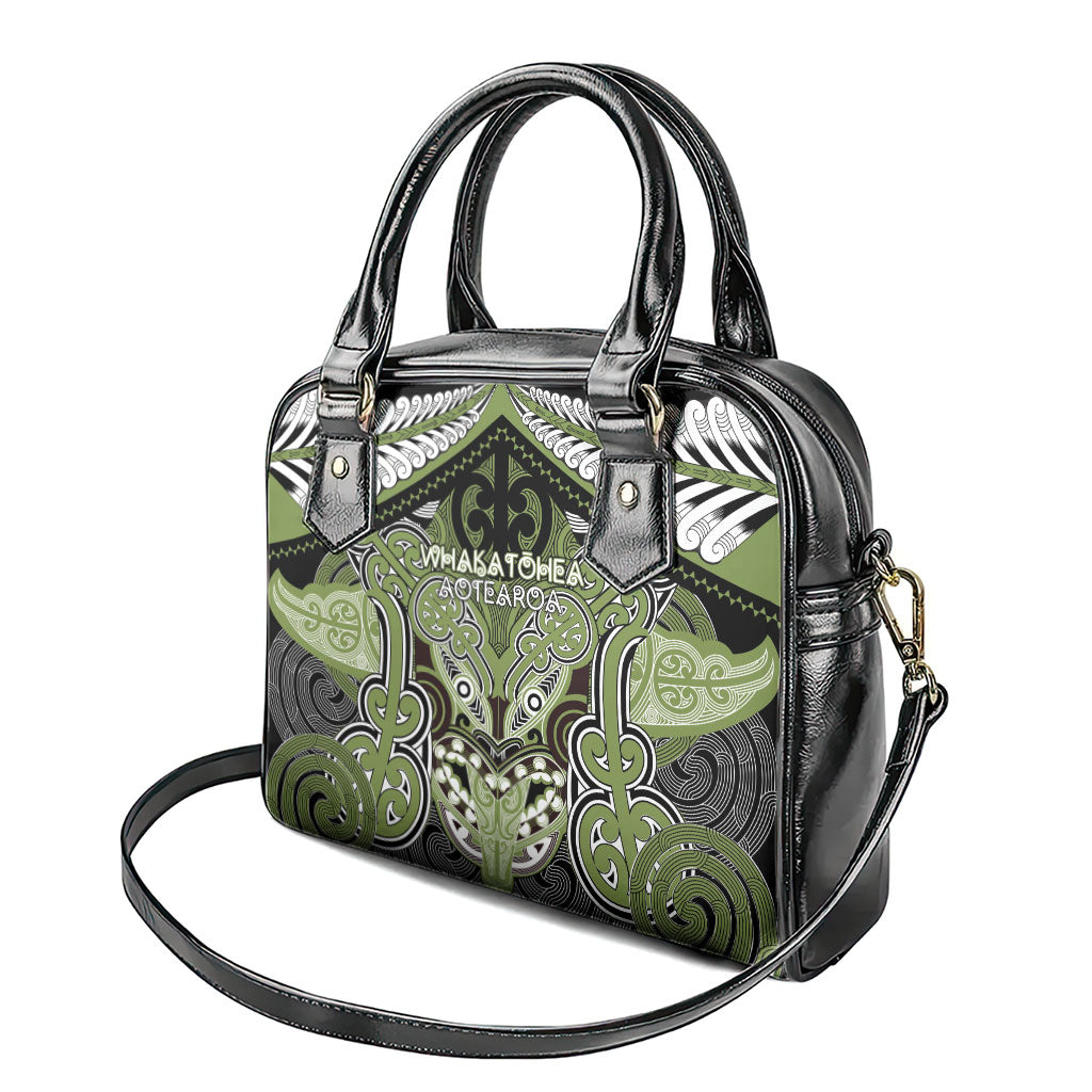 Aotearoa Iwi Whakatohea Shoulder Handbag Maori Kowhaiwhai Pattern LT19 - Polynesian Pride