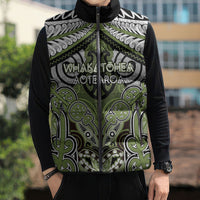 Aotearoa Iwi Whakatohea Personalised Sleeveless Puffer Jacket Maori Kowhaiwhai Pattern LT19 - Polynesian Pride