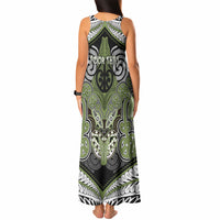 Aotearoa Iwi Whakatohea Personalised Tank Maxi Dress Maori Kowhaiwhai Pattern LT19 - Polynesian Pride