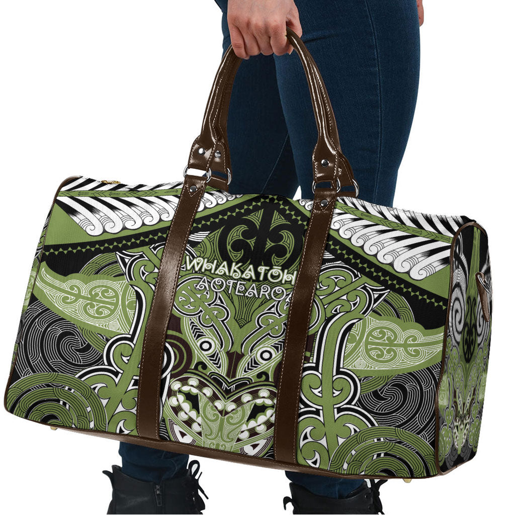 Aotearoa Iwi Whakatohea Travel Bag Maori Kowhaiwhai Pattern LT19 - Polynesian Pride