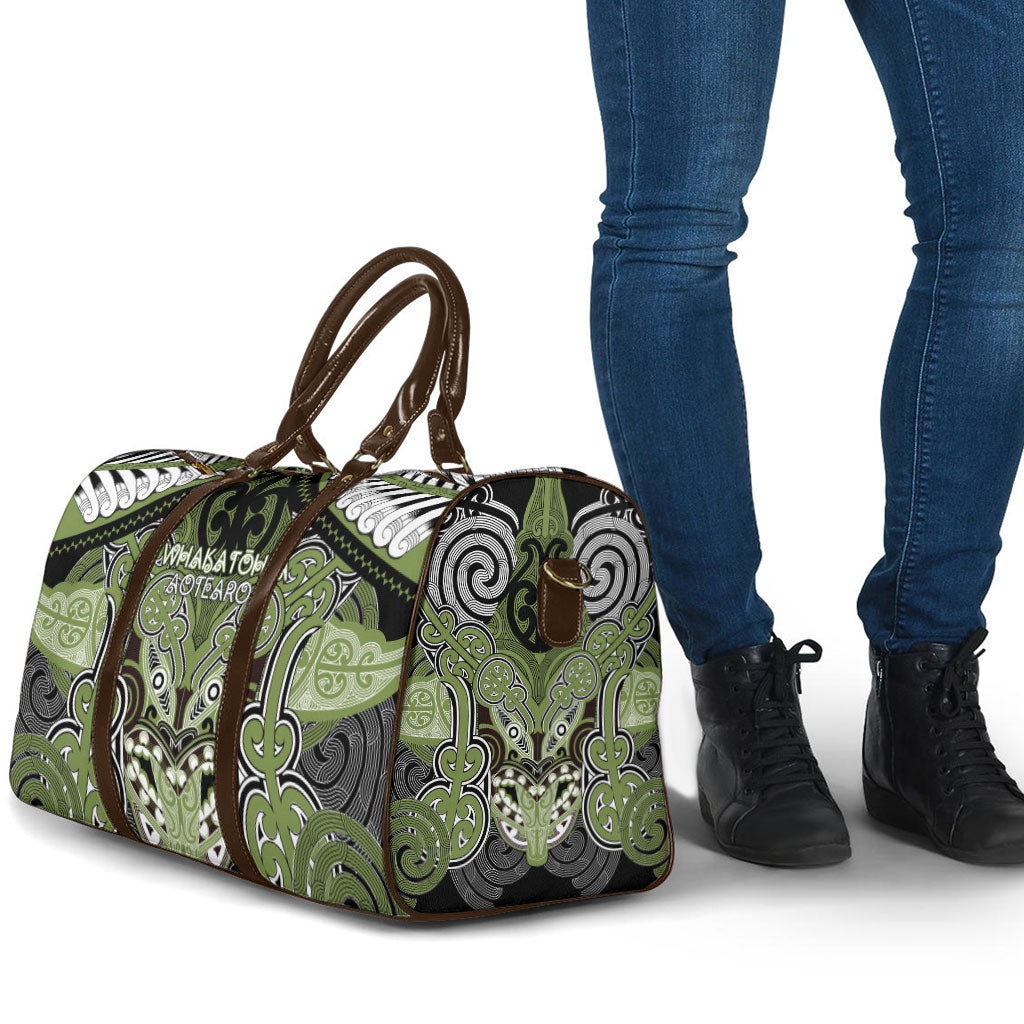 Aotearoa Iwi Whakatohea Travel Bag Maori Kowhaiwhai Pattern LT19 - Polynesian Pride