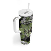 Aotearoa Iwi Whakatohea Personalised Tumbler With Handle Maori Kowhaiwhai Pattern LT19 - Polynesian Pride