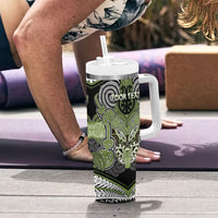 Aotearoa Iwi Whakatohea Personalised Tumbler With Handle Maori Kowhaiwhai Pattern LT19 - Polynesian Pride