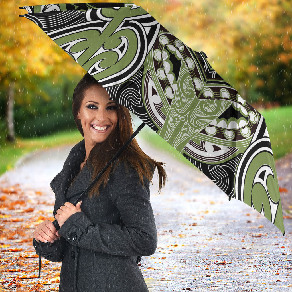 Aotearoa Iwi Whakatohea Umbrella Maori Kowhaiwhai Pattern LT19 - Polynesian Pride