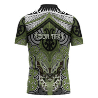 Aotearoa Iwi Whakatohea Personalised Zipper Polo Shirt Maori Kowhaiwhai Pattern LT19 - Polynesian Pride
