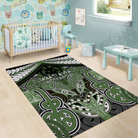 Aotearoa Iwi Ngati Awa Area Rug Maori Kowhaiwhai Pattern LT19 - Polynesian Pride