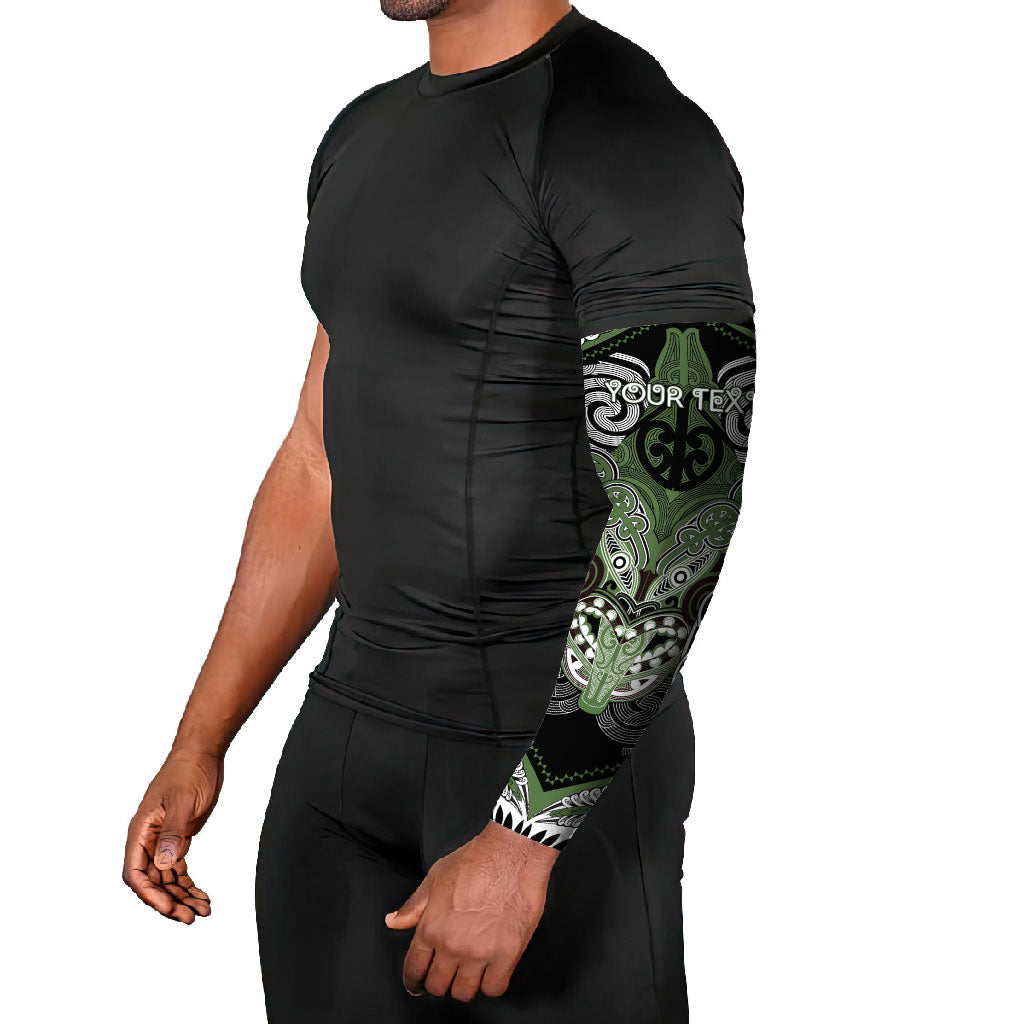 Aotearoa Iwi Ngati Awa Personalised Arm Sleeves Maori Kowhaiwhai Pattern LT19 - Polynesian Pride
