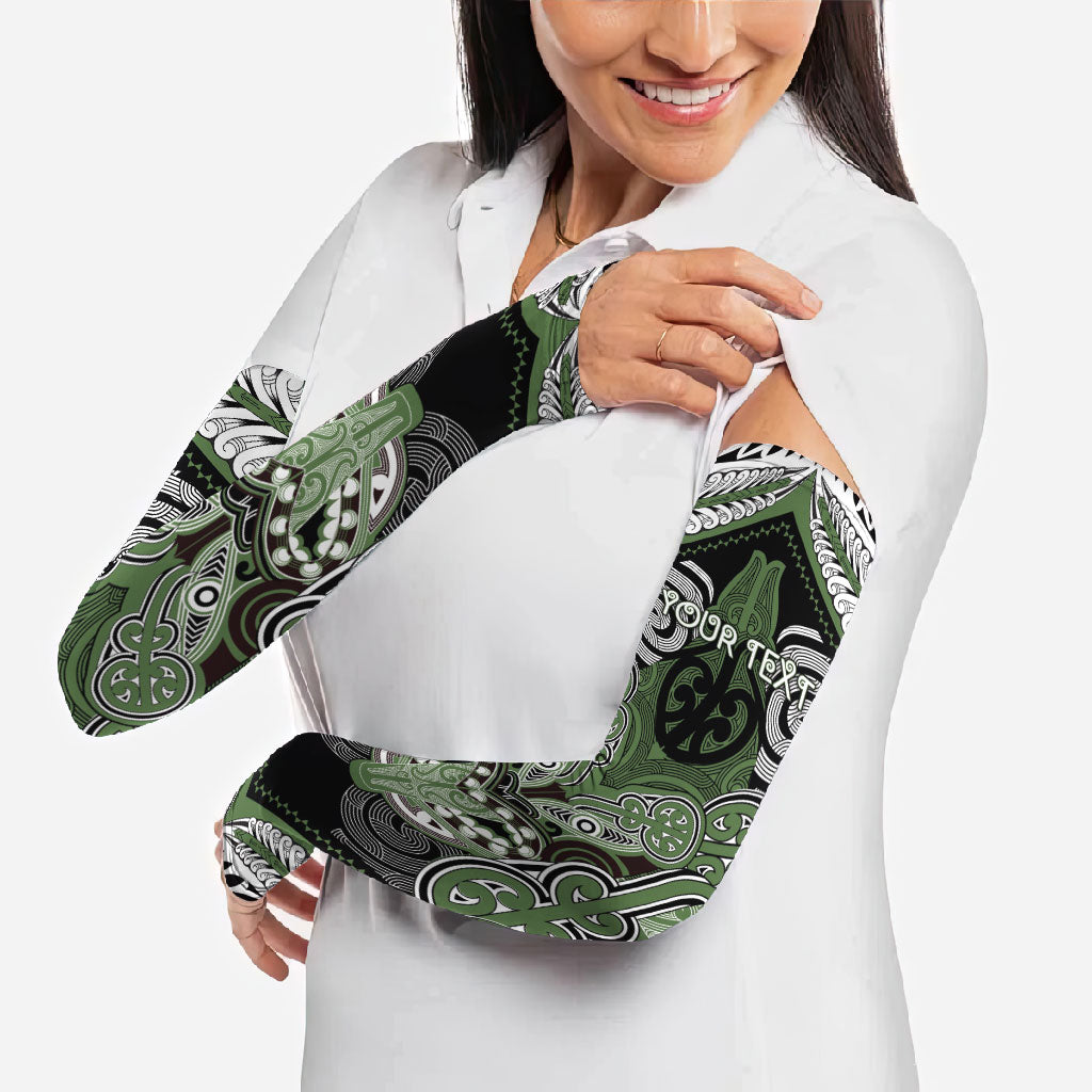 Aotearoa Iwi Ngati Awa Personalised Arm Sleeves Maori Kowhaiwhai Pattern LT19 - Polynesian Pride