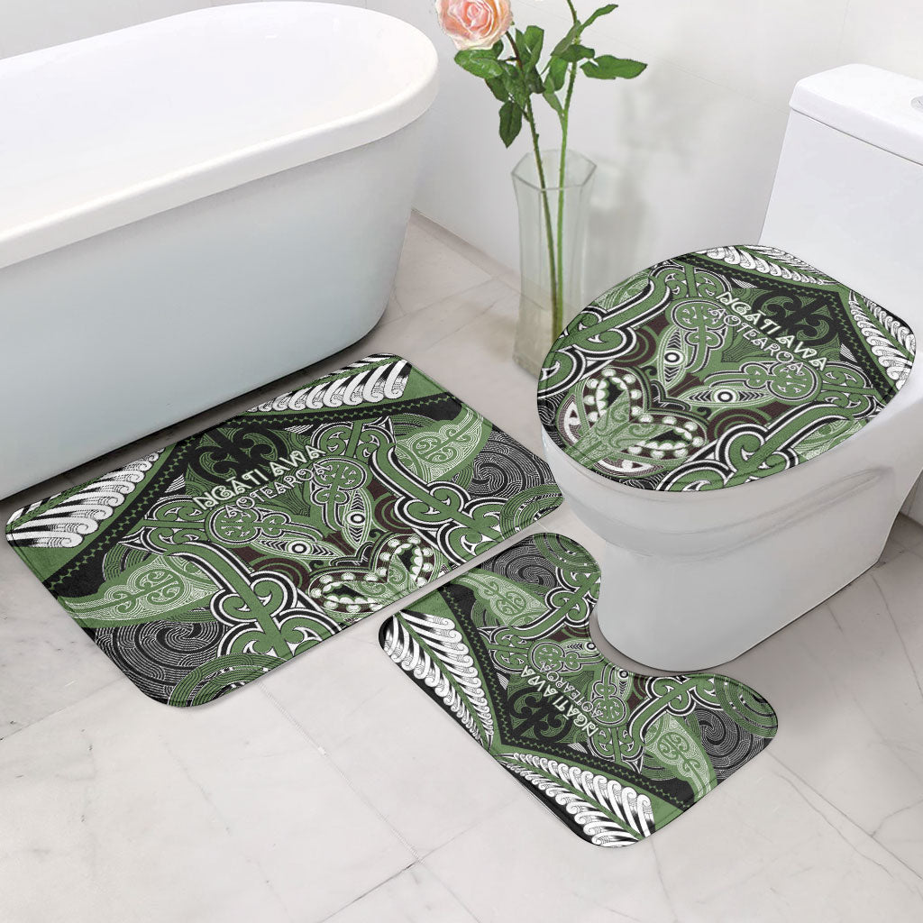 Aotearoa Iwi Ngati Awa Bathroom Set Maori Kowhaiwhai Pattern LT19 - Polynesian Pride