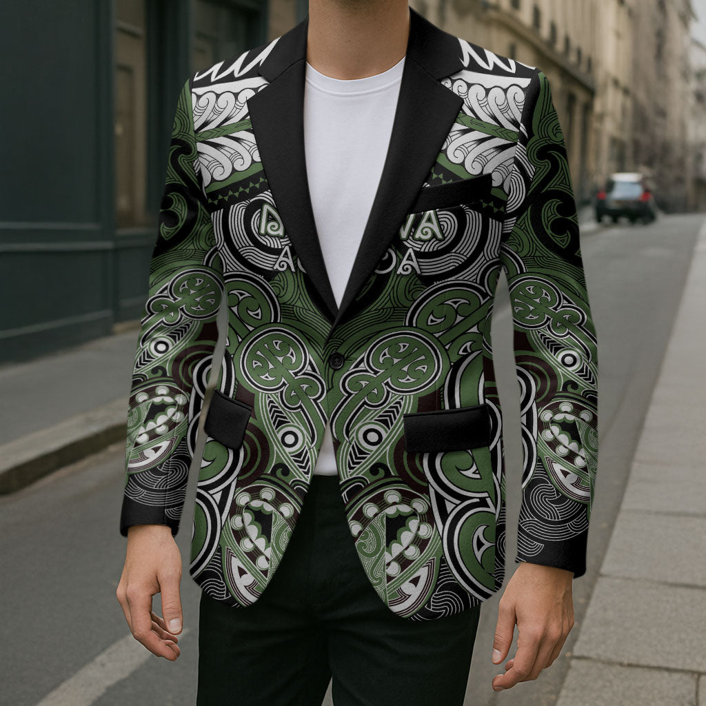 Aotearoa Iwi Ngati Awa Personalised Blazer Maori Kowhaiwhai Pattern LT19 - Polynesian Pride