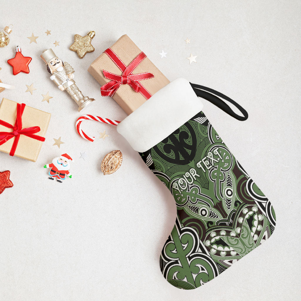 Aotearoa Iwi Ngati Awa Personalised Christmas Stocking Maori Kowhaiwhai Pattern LT19 - Polynesian Pride