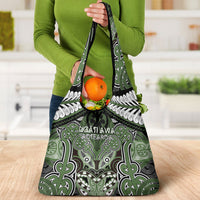 Aotearoa Iwi Ngati Awa Grocery Bag Maori Kowhaiwhai Pattern LT19 - Polynesian Pride
