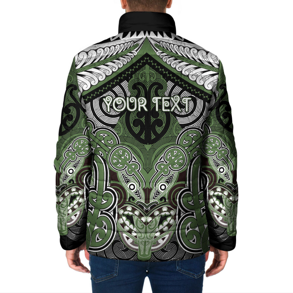 Aotearoa Iwi Ngati Awa Personalised Padded Jacket Maori Kowhaiwhai Pattern LT19 - Polynesian Pride