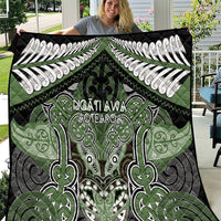 Aotearoa Iwi Ngati Awa Quilt Maori Kowhaiwhai Pattern LT19 Green - Polynesian Pride