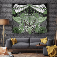 Aotearoa Iwi Ngati Awa Tapestry Maori Kowhaiwhai Pattern LT19 Green - Polynesian Pride