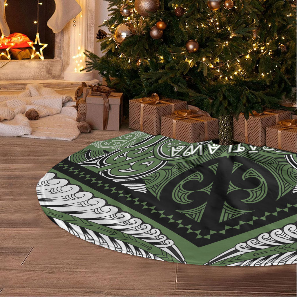 Aotearoa Iwi Ngati Awa Tree Skirt Maori Kowhaiwhai Pattern LT19 - Polynesian Pride