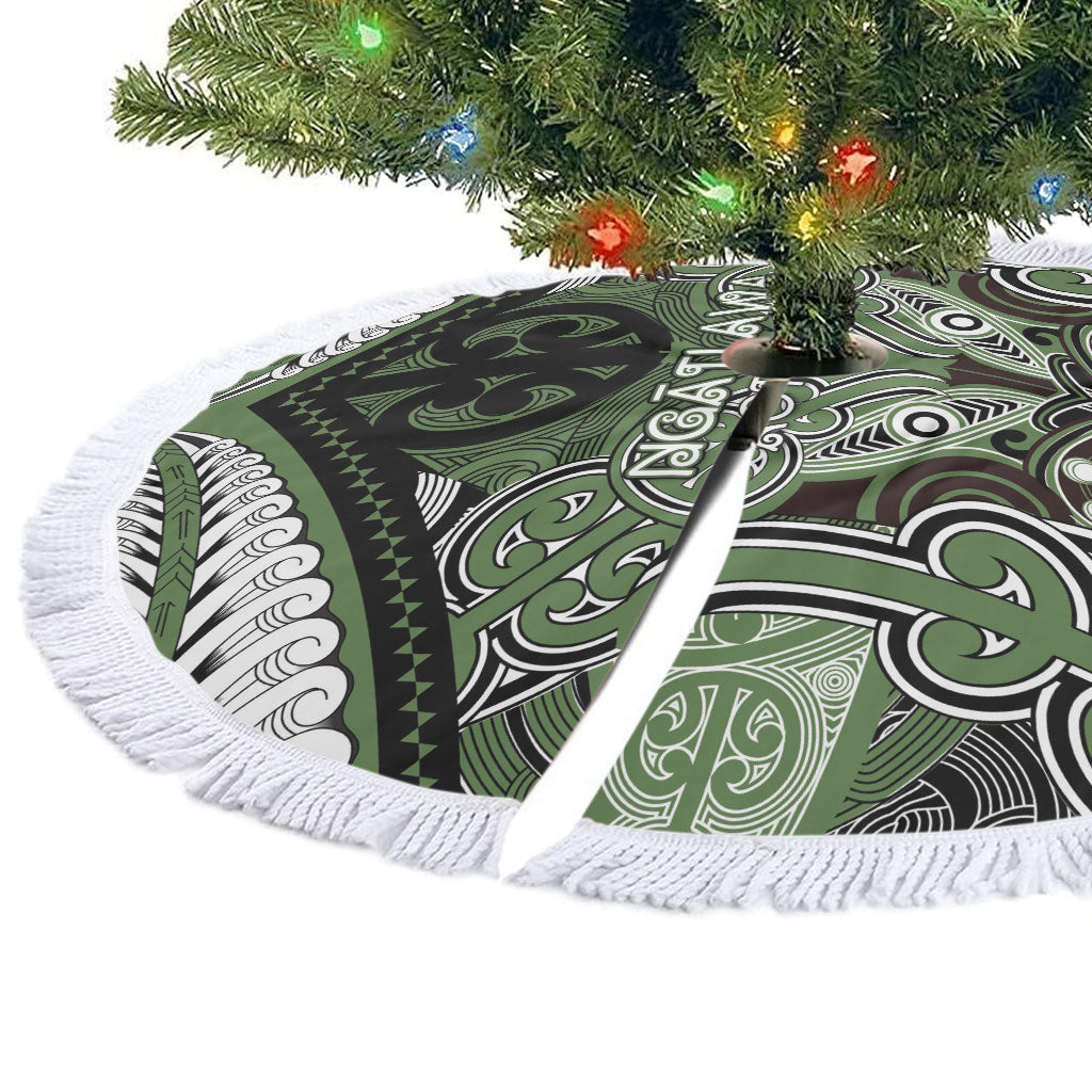 Aotearoa Iwi Ngati Awa Tree Skirt Maori Kowhaiwhai Pattern LT19 - Polynesian Pride