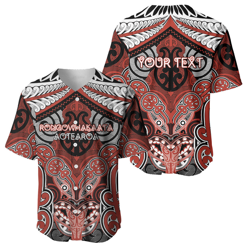 Aotearoa Iwi Rongowhakaata Personalised Baseball Jersey Maori Kowhaiwhai Pattern LT19 - Polynesian Pride
