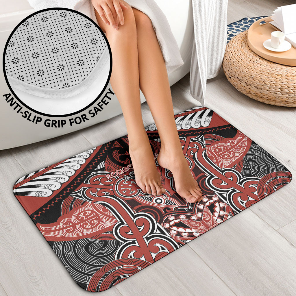 Aotearoa Iwi Rongowhakaata Bathroom Set Maori Kowhaiwhai Pattern LT19 - Polynesian Pride