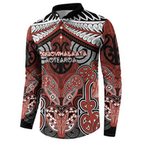 Aotearoa Iwi Rongowhakaata Personalised Button Sweatshirt Maori Kowhaiwhai Pattern LT19 - Polynesian Pride