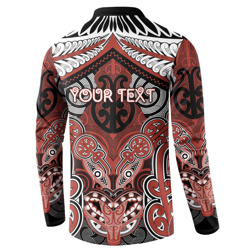 Aotearoa Iwi Rongowhakaata Personalised Button Sweatshirt Maori Kowhaiwhai Pattern LT19 - Polynesian Pride