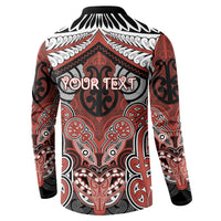 Aotearoa Iwi Rongowhakaata Personalised Button Sweatshirt Maori Kowhaiwhai Pattern LT19 - Polynesian Pride