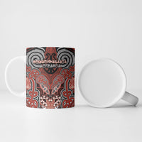 Aotearoa Iwi Rongowhakaata Personalised Ceramic Mug Maori Kowhaiwhai Pattern LT19 - Polynesian Pride
