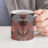 Aotearoa Iwi Rongowhakaata Personalised Ceramic Mug Maori Kowhaiwhai Pattern LT19 - Polynesian Pride