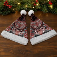 Aotearoa Iwi Rongowhakaata Personalised Christmas Santa Hat Maori Kowhaiwhai Pattern LT19 - Polynesian Pride