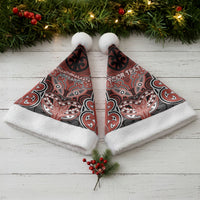 Aotearoa Iwi Rongowhakaata Personalised Christmas Santa Hat Maori Kowhaiwhai Pattern LT19 - Polynesian Pride