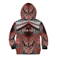 Aotearoa Iwi Rongowhakaata Personalised Kid Hoodie Maori Kowhaiwhai Pattern LT19 - Polynesian Pride